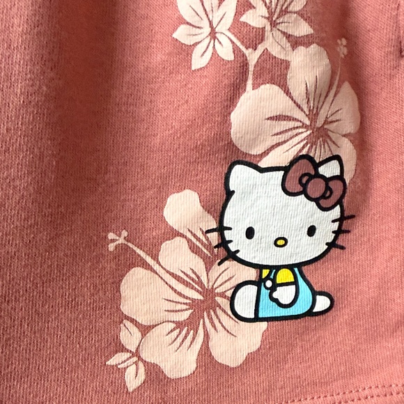 Hello Kitty Pink High Waist Shorts - Picture 2 of 3